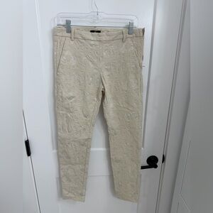 H&M Black Label Cream Ankle Cropped Pants